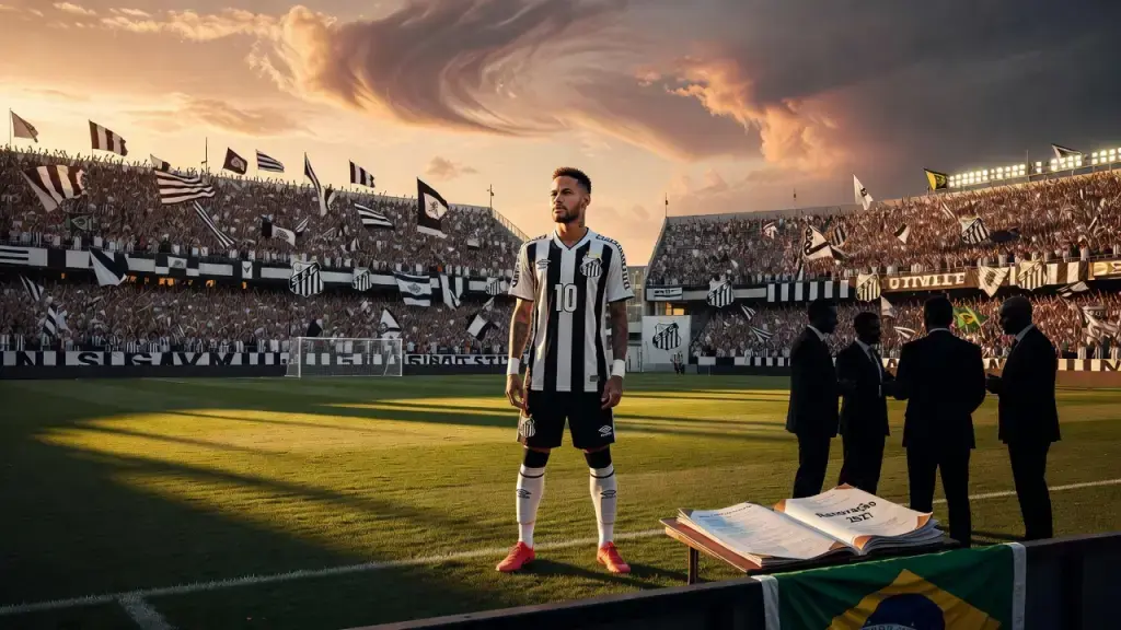 Santos inicia conversas com estafe de Neymar sobre renovação até 2027